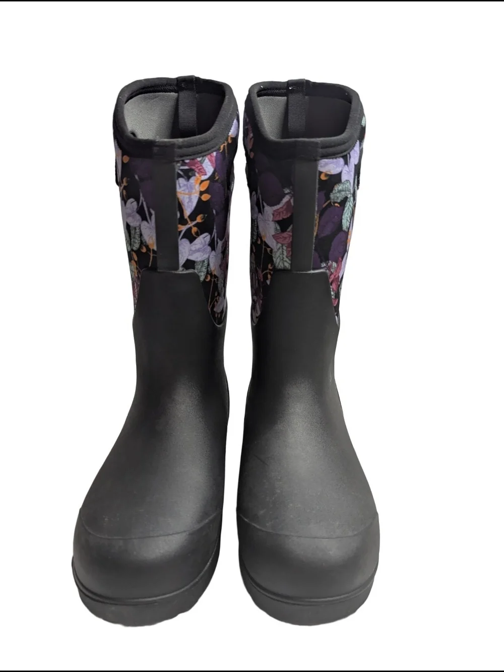 Bogs Neo Classic Tall Fall Foliage Women's Winter Boots Black Multi Size 12